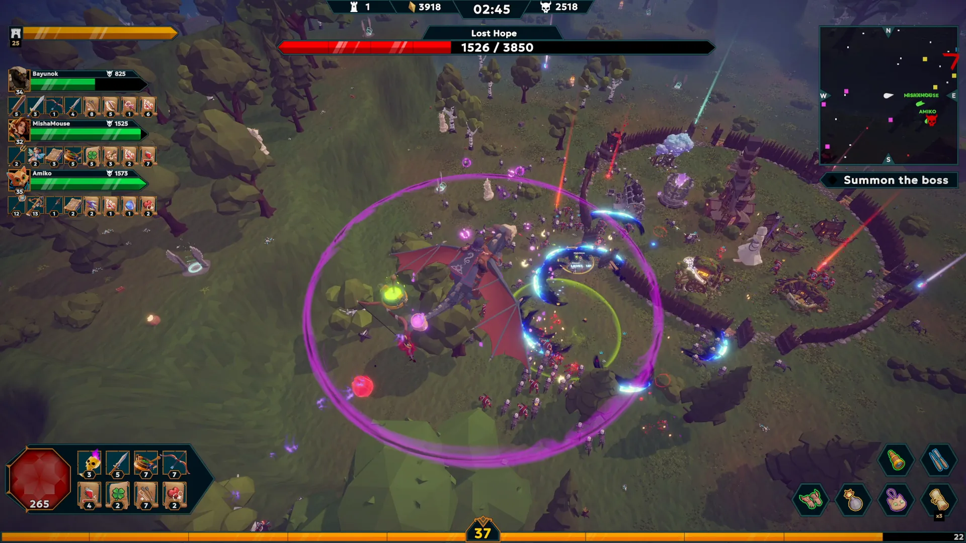 Gameplay: dragon flight over the battlefield