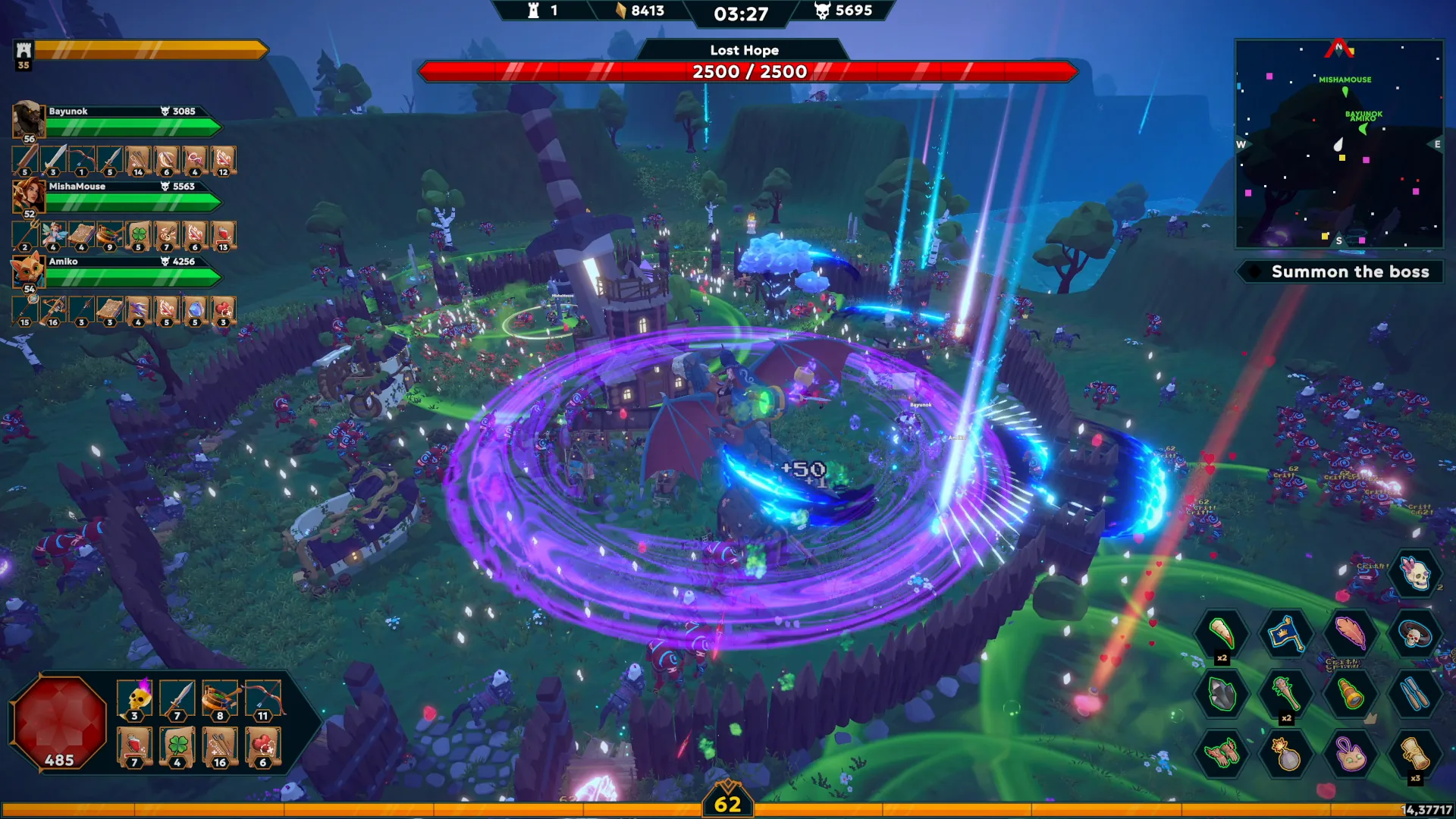 Gameplay: base under siege at the sword tower
