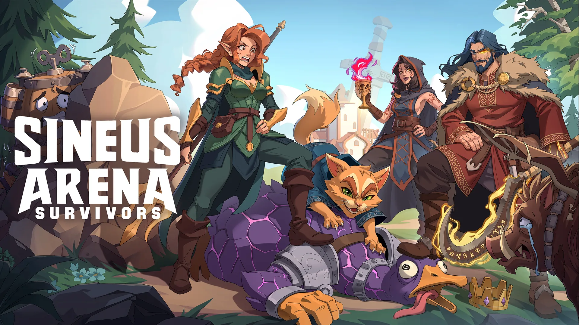 Sineus Arena Survivors party artwork